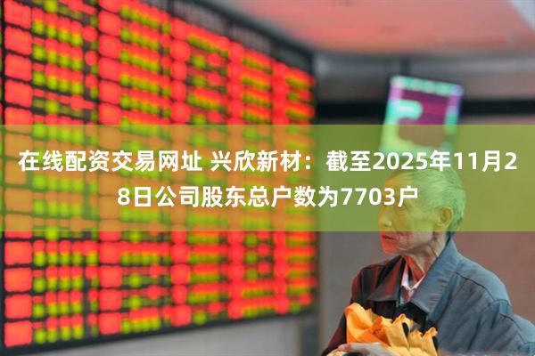 在线配资交易网址 兴欣新材：截至2025年11月28日公司股东总户数为7703户